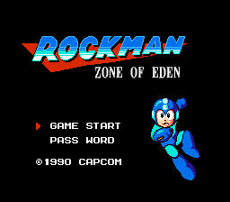 Rockman 3 - Zone of Eden Title Screen